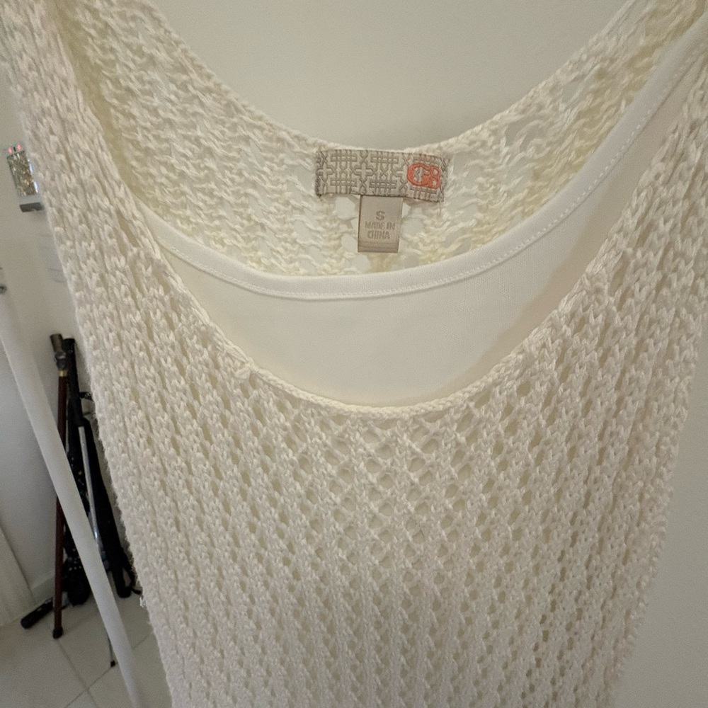 Women's Cream Knit Sweater Dress